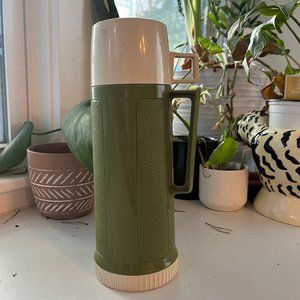 Vintage Green Thermos